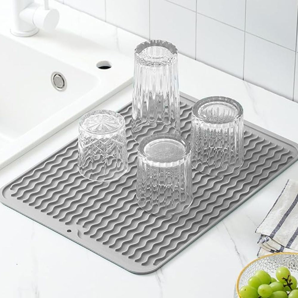 Fresh Dry Dish Mat – Quick-Dry, Non-Slip, Easy-Clean Kitchen Mat