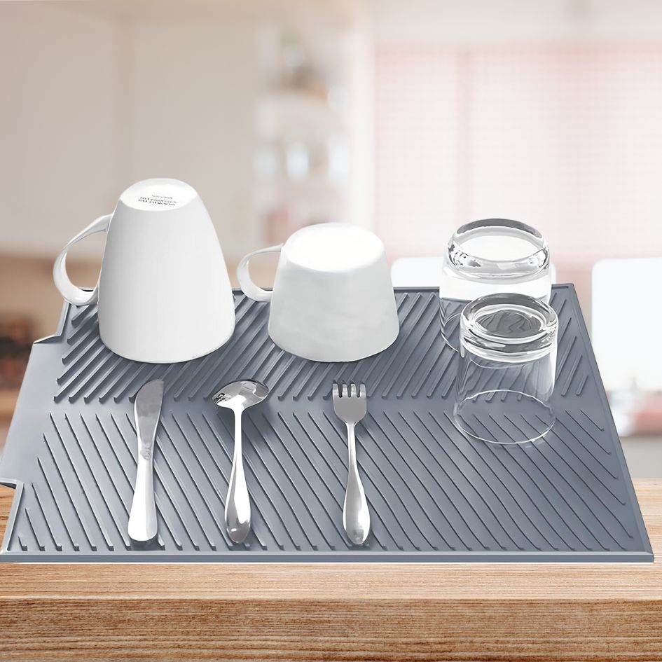 Foldable Dish Mat – Compact Kitchen Drying