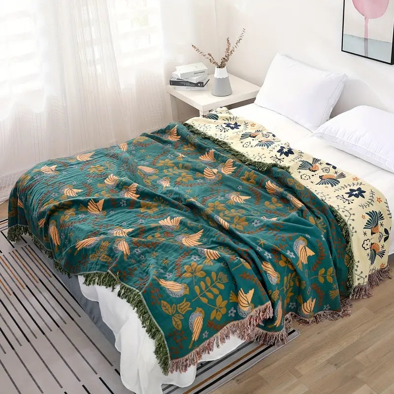 Nordic Flip Blanket – Reversible & Textured Home Layer