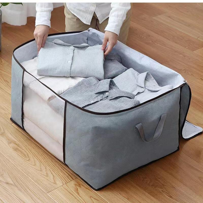 Large Collapsible Storage Bag – Foldable Organizer with Clear Window and Handles